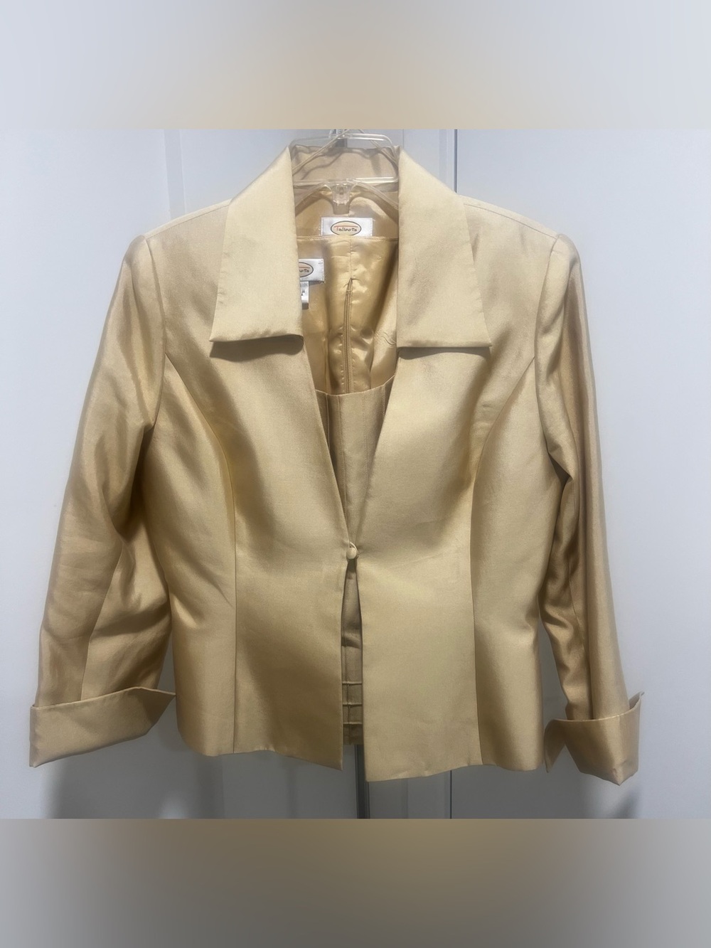 Talbots Silk and Cotton Blend Blazer and Tank Set